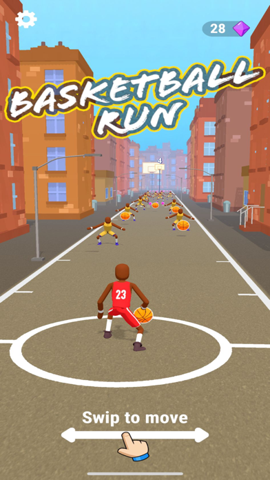 Tangkapan layar Basketball Run - 3D