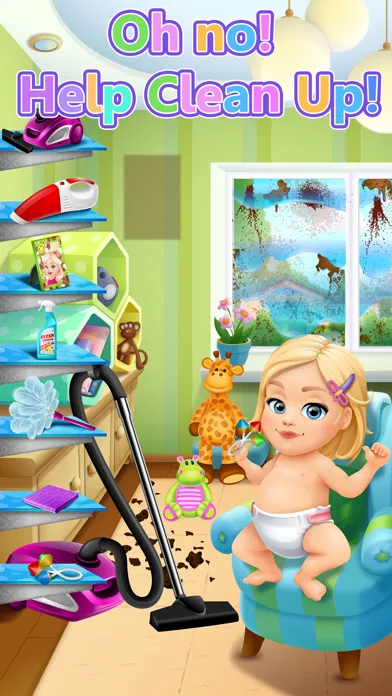 Capturas de tela do Baby Girl Care Story - Family & Dressup Kids Games