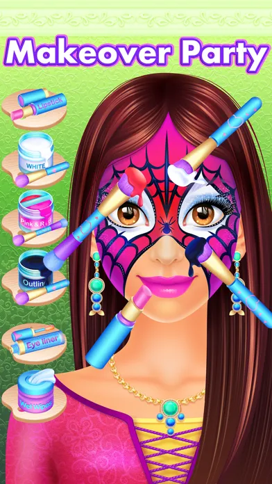 Tangkapan skrin Face Painting & Makeup Girls Party Salon - Kid Spa