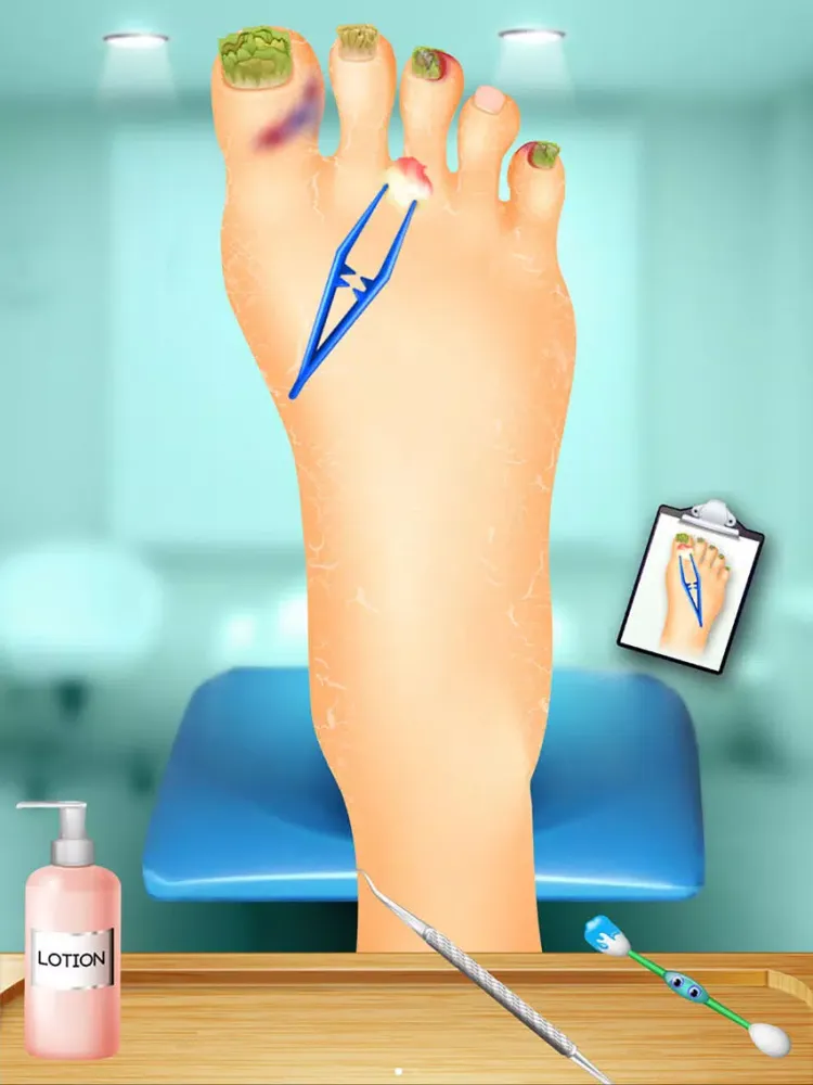 Capturas de tela do Foot Doctor - Kids Hospital & Salon Games iPad 