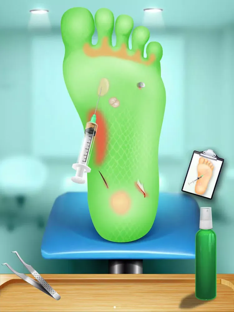 Capturas de tela do Foot Doctor - Kids Hospital & Salon Games iPad 