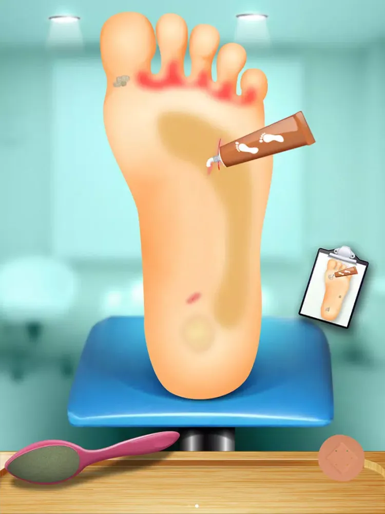 Capturas de tela do Foot Doctor - Kids Hospital & Salon Games iPad 