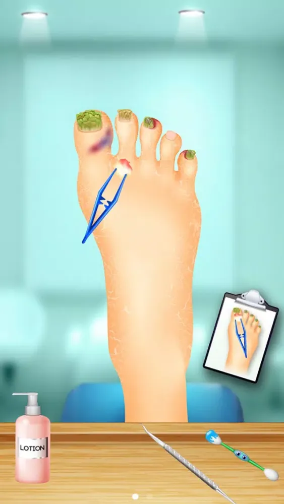 Capturas de tela do Foot Doctor - Kids Hospital & Salon Games