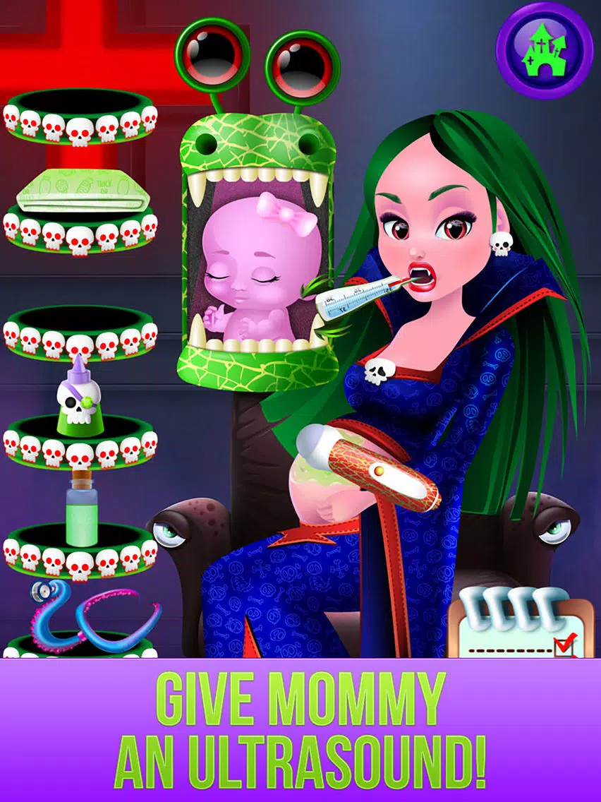 Monster's New Baby - Kids Halloween Salon Games iPad  스크린샷