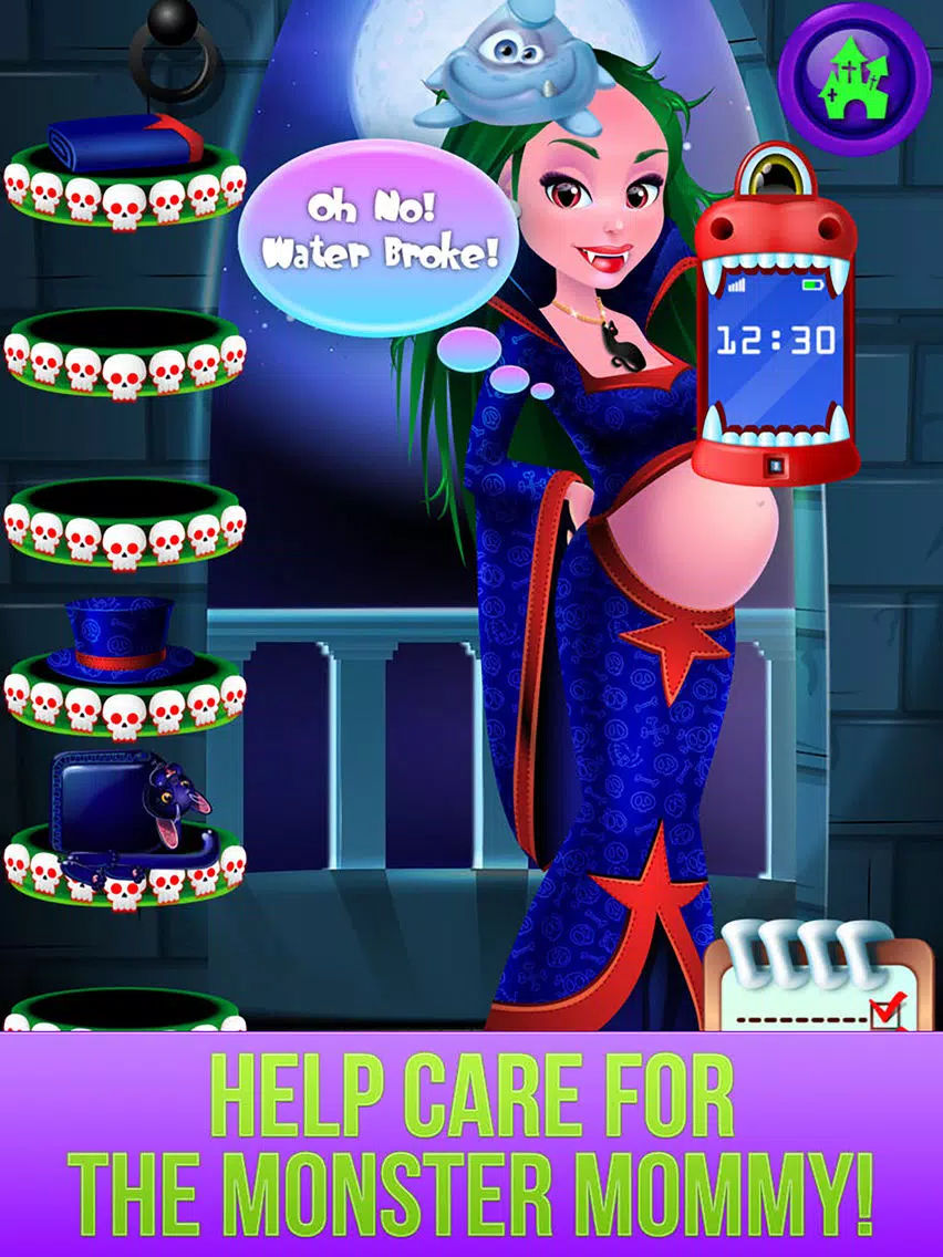 Monster's New Baby - Kids Halloween Salon Games iPad  스크린샷