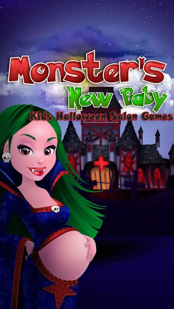 Tangkapan skrin Monster's New Baby - Kids Halloween Salon Games