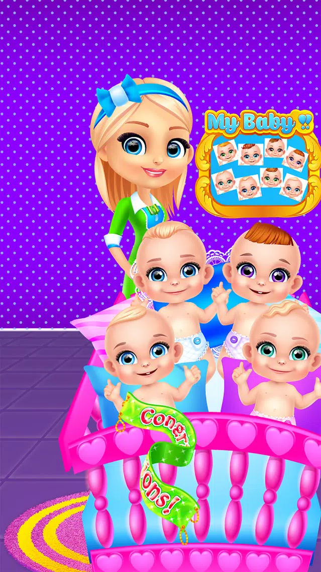 Octuplets Baby Story - Babies & Mommy Games for Girls Screenshots