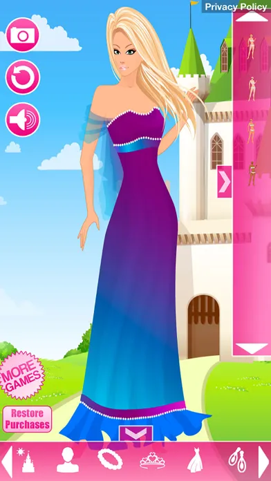 Screenshot di Dress-Up Princess - Dressup, Makeup & Girls Games