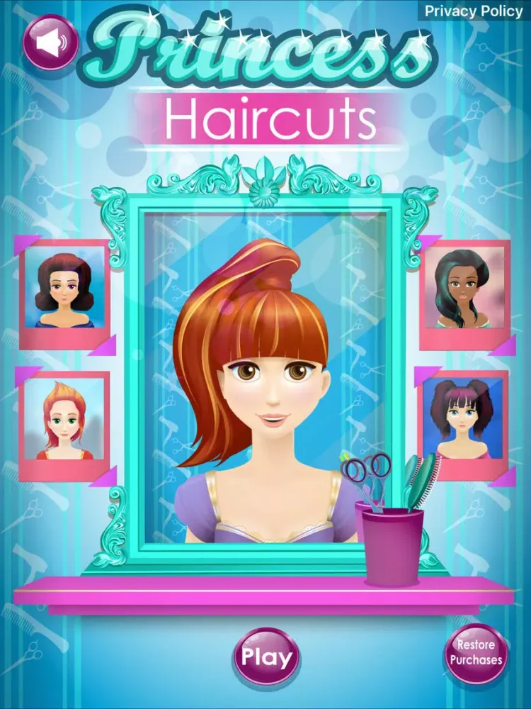 Princess Haircuts iPad  スクリーンショット