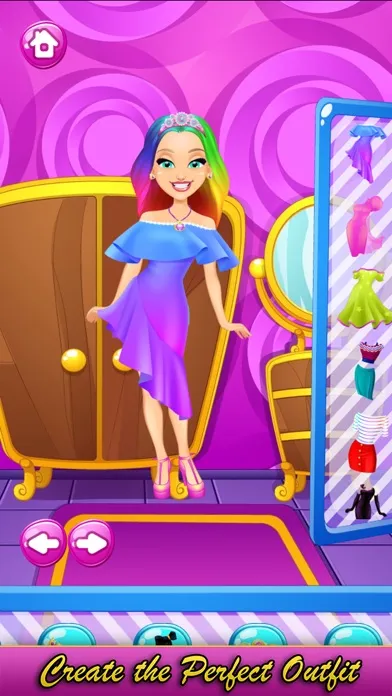 Capturas de tela do Rainbow Princess Hair Salon