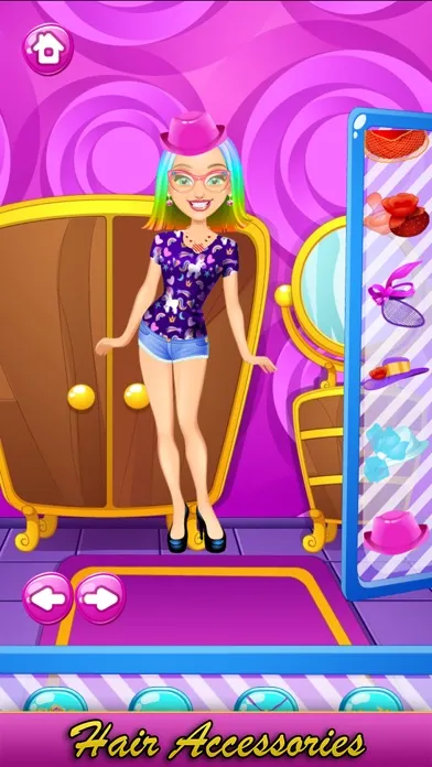 Capturas de tela do Rainbow Princess Hair Salon
