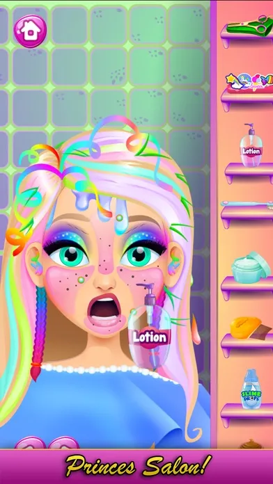 Capturas de tela do Rainbow Princess Hair Salon