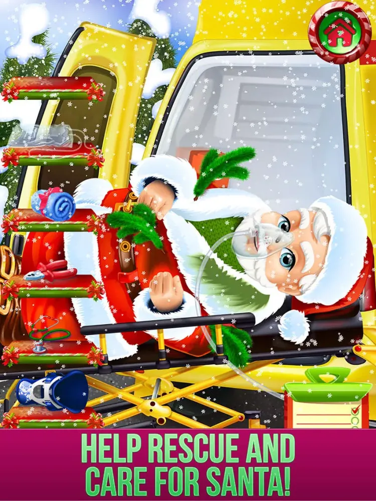 تصاویر Santa Ambulance Rescue - Kids Christmas Games iPad 