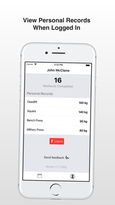 Capturas de tela do Ninjagains Workout Tracking