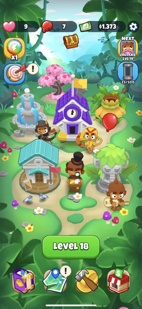 Tangkapan layar Bloons Pop!