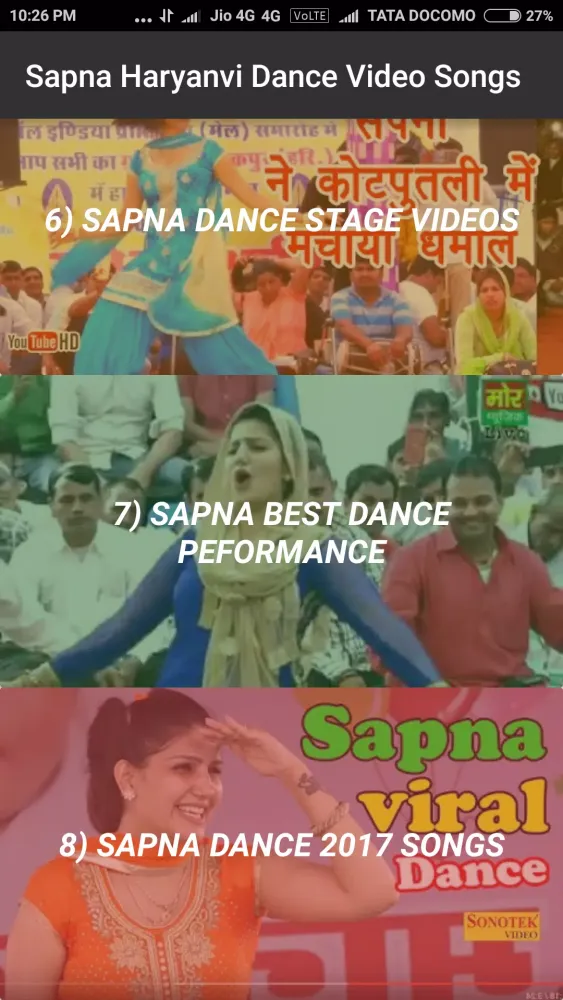 Sapna Haryanvi Dance Video Songs Ekran Görüntüleri