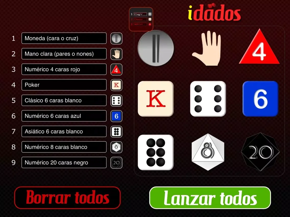 Screenshot di idados Gratis - The most complete dice set for board games iPad 