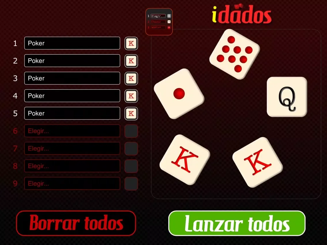 Screenshot di idados Gratis - The most complete dice set for board games iPad 