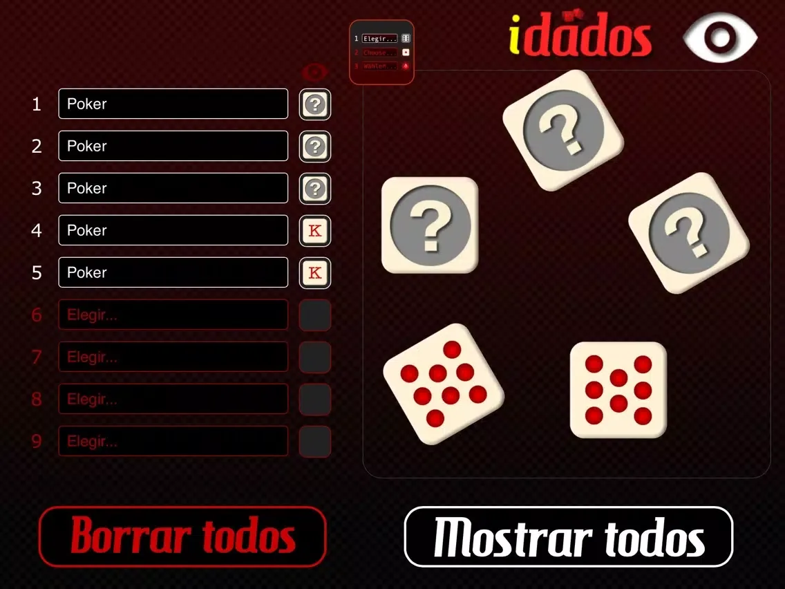 Screenshot di idados Gratis - The most complete dice set for board games iPad 