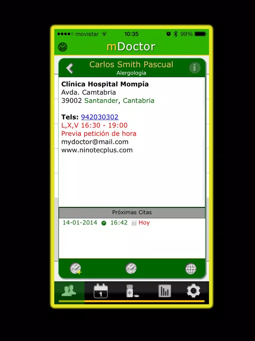 mDoctor iPad  スクリーンショット