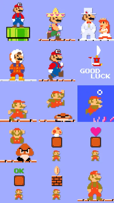 8-bit Super Mario Stickers 스크린샷