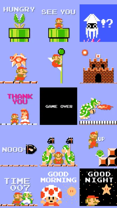 8-bit Super Mario Stickers 스크린샷