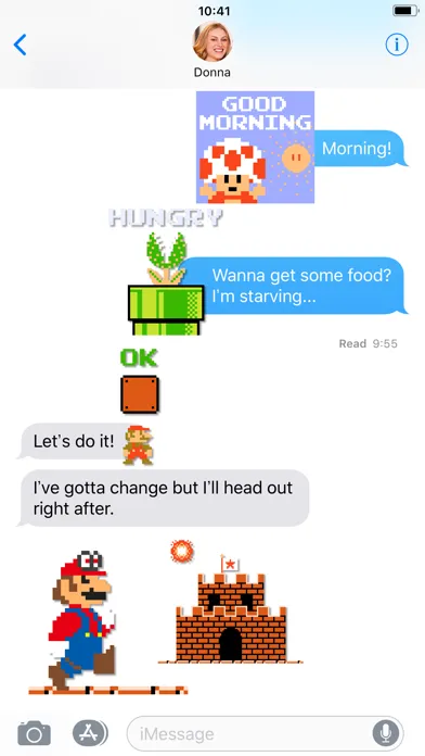 8-bit Super Mario Stickers 스크린샷