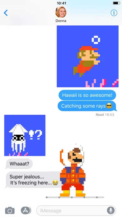 8-bit Super Mario Stickers 스크린샷