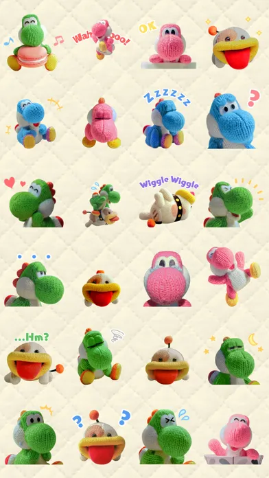Yarn Yoshi & Poochy Stickers Screenshots