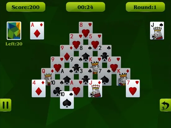 تصاویر .Pyramid Solitaire iPad 