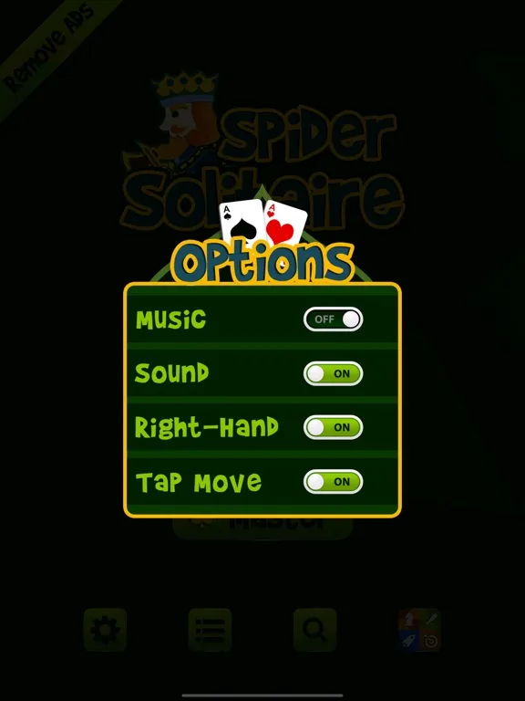 .Spider Solitaire iPad  스크린샷