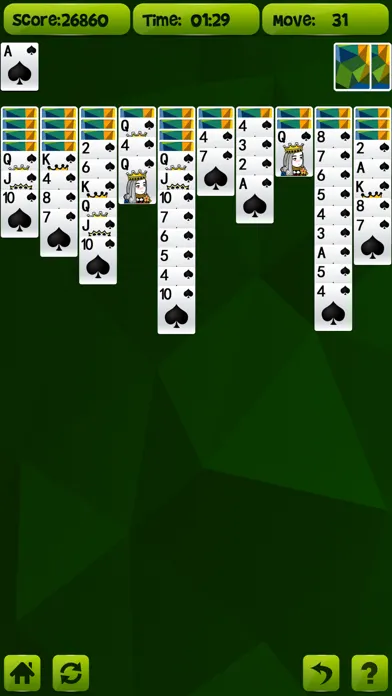 .Spider Solitaire 스크린샷