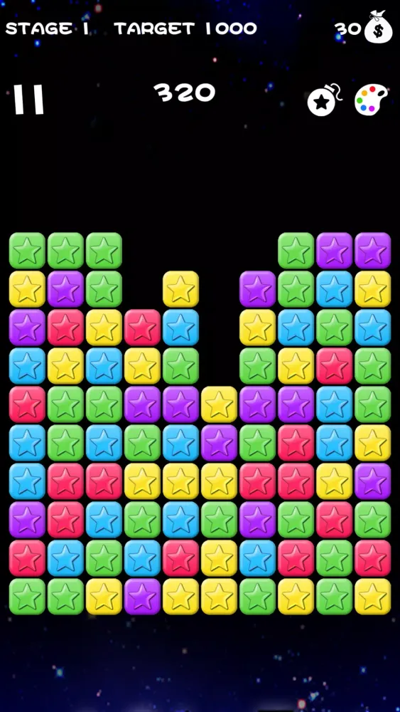 Popping Stars Game Screenshots
