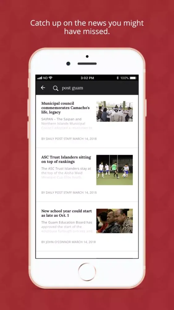 Zrzuty ekranu The Guam Daily Post