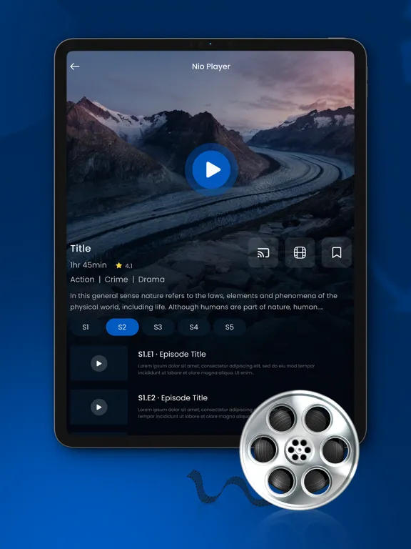 Скриншоты Nio Smart Player iPad 