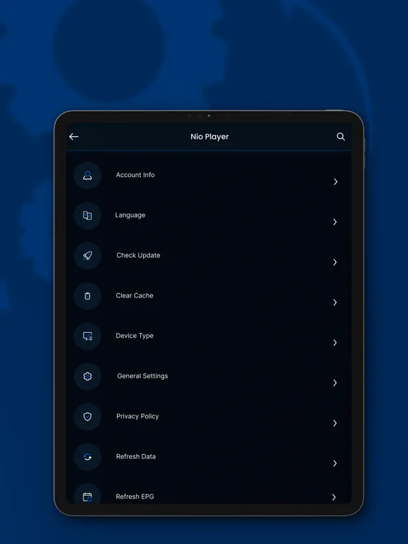 Скриншоты Nio Smart Player iPad 