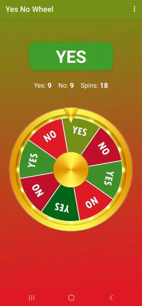 Capturas de pantalla de Yes No Wheel