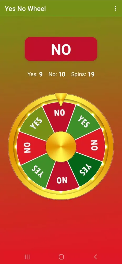Capturas de pantalla de Yes No Wheel
