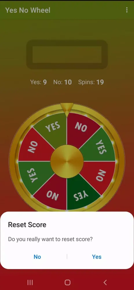 Capturas de pantalla de Yes No Wheel