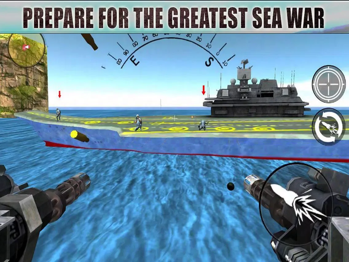 Gunship Shooter: Sea War Moder iPad  سکرین شاٹس