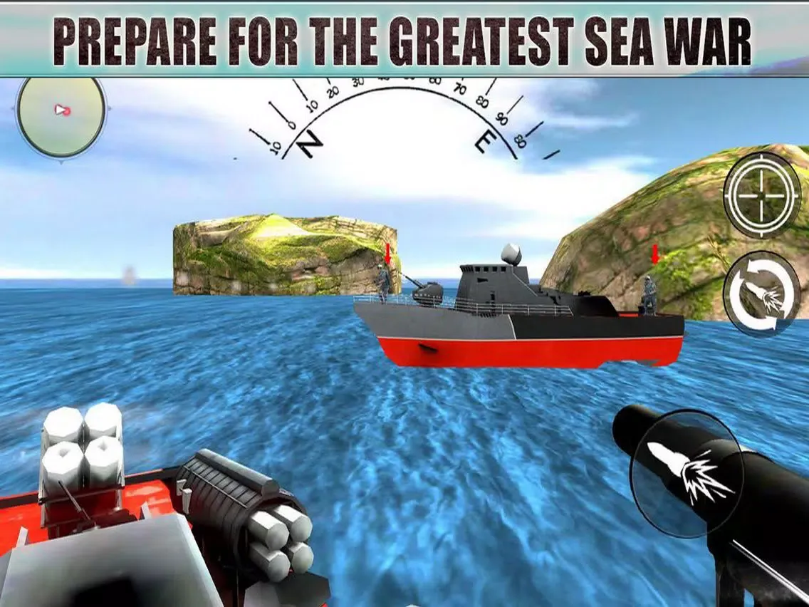 Gunship Shooter: Sea War Moder iPad  سکرین شاٹس