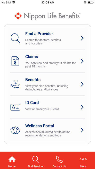 Captures d'écran de Nippon Life Benefits® Mobile