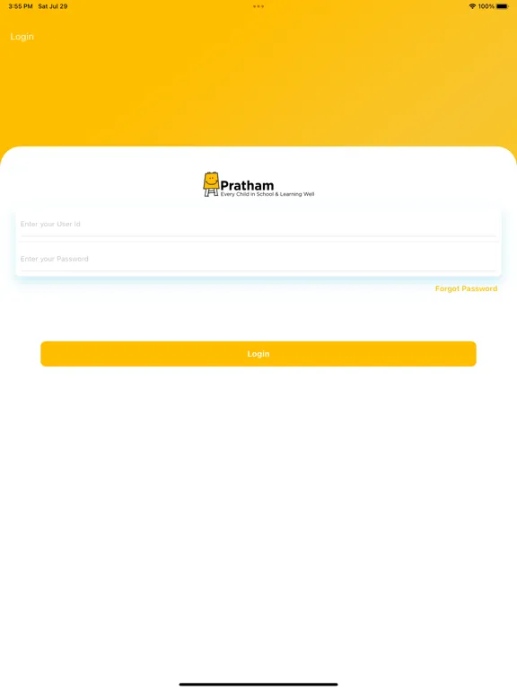 PRATHAM ERP iPad  Screenshots
