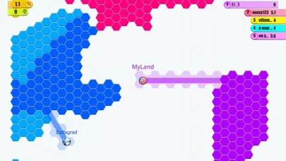 Hexa Land.io Arena grid game應用截圖