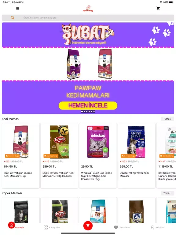 Tangkapan skrin ExpressMama iPad 