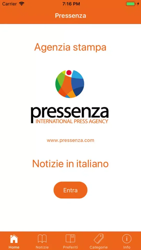 Ảnh chụp màn hình của Pressenza Notizie