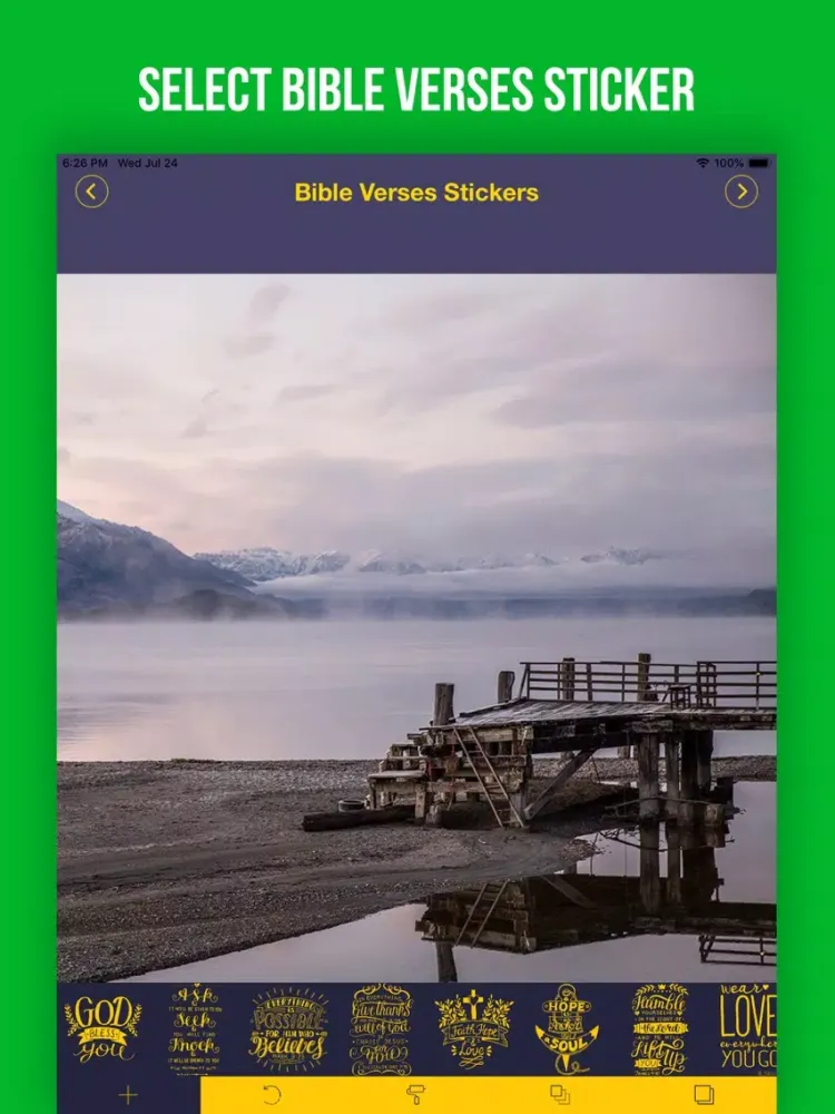 Bible Verses Sticker.s iPad 应用截图