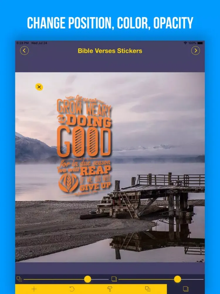 Bible Verses Sticker.s iPad 应用截图