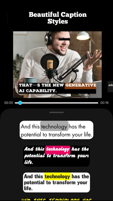Subtitles & Captions for video Screenshots