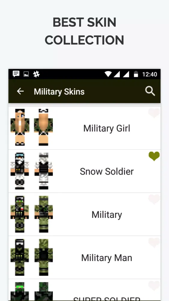 Military Skin for Minecraft PE應用截圖